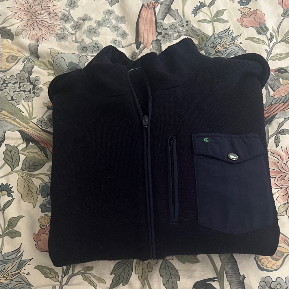 Men's Navy Sweater Jacket by Criquet XXL